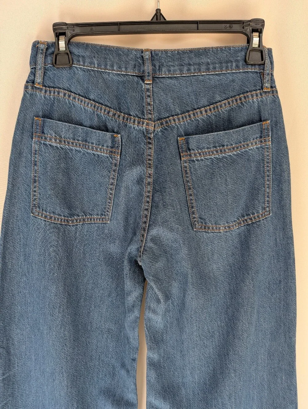 J.Crew Light Feel Wide Leg Cropped Jeans  Organic Cotton Blend Size 25 Petite